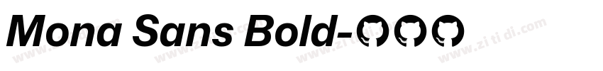 Mona Sans Bold字体转换